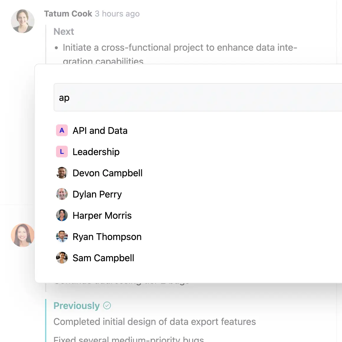 the jump menu in Steady